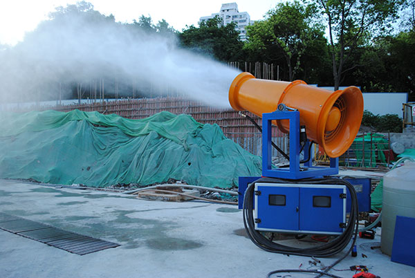 高射程霧炮機(jī)被廣泛應(yīng)用于城市建筑工地