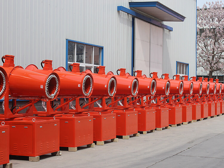 除塵霧炮機工業(yè)防塵系統的特點